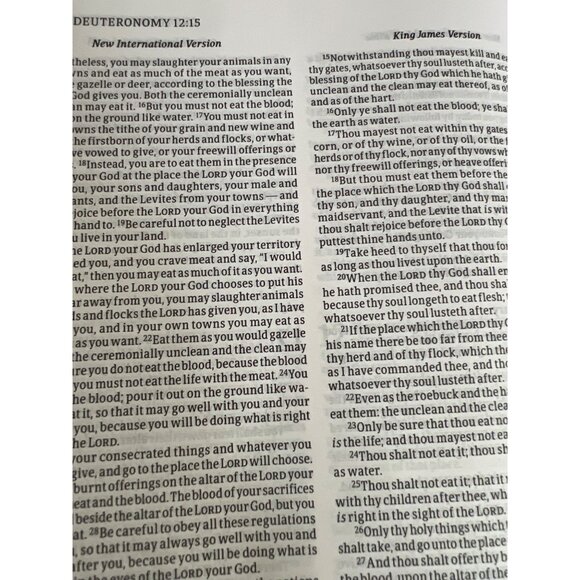 NIV KJV NASB AMP Parallel Bible Hardcover Zondervan - Picture 2 of 3